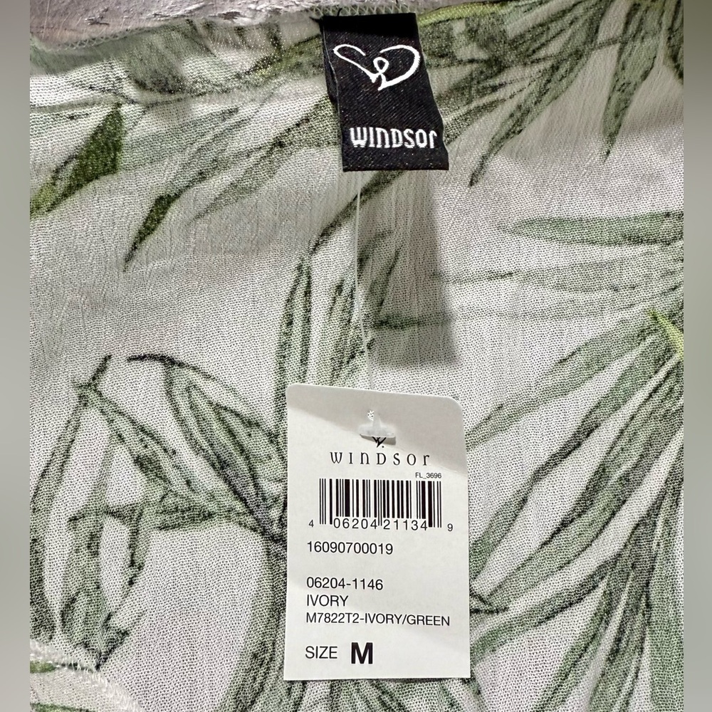 NWT Windsor 2pc Tropical Crop Top Shorts Set Sz M & L Vacation Summer Party Sexy - Picture 11 of 14